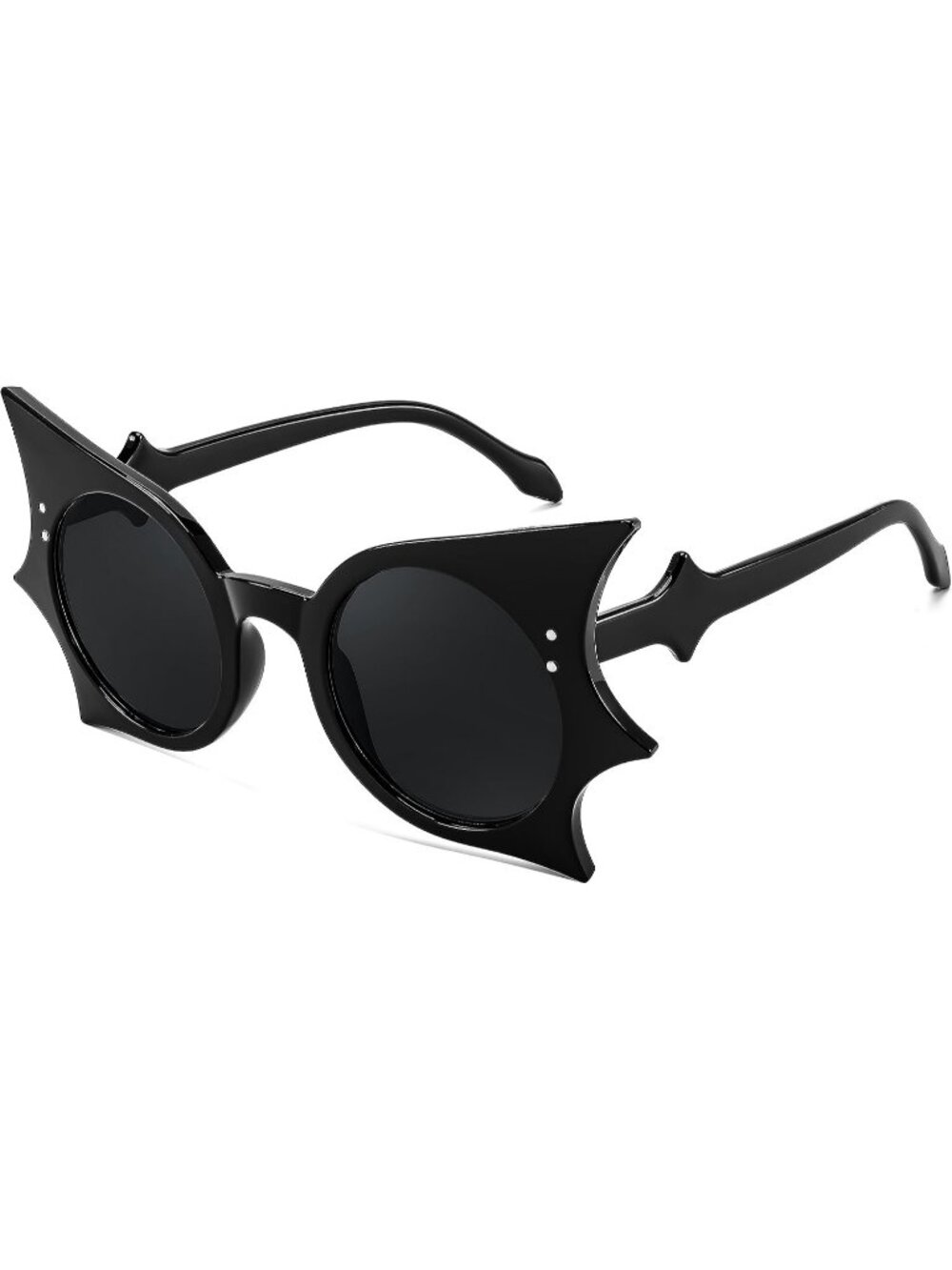 Women's Men's Butterfly Bat Halloween Sunglasses Funny Party Shades-Black
